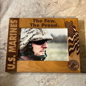 US Marines Wooden Photo Frame